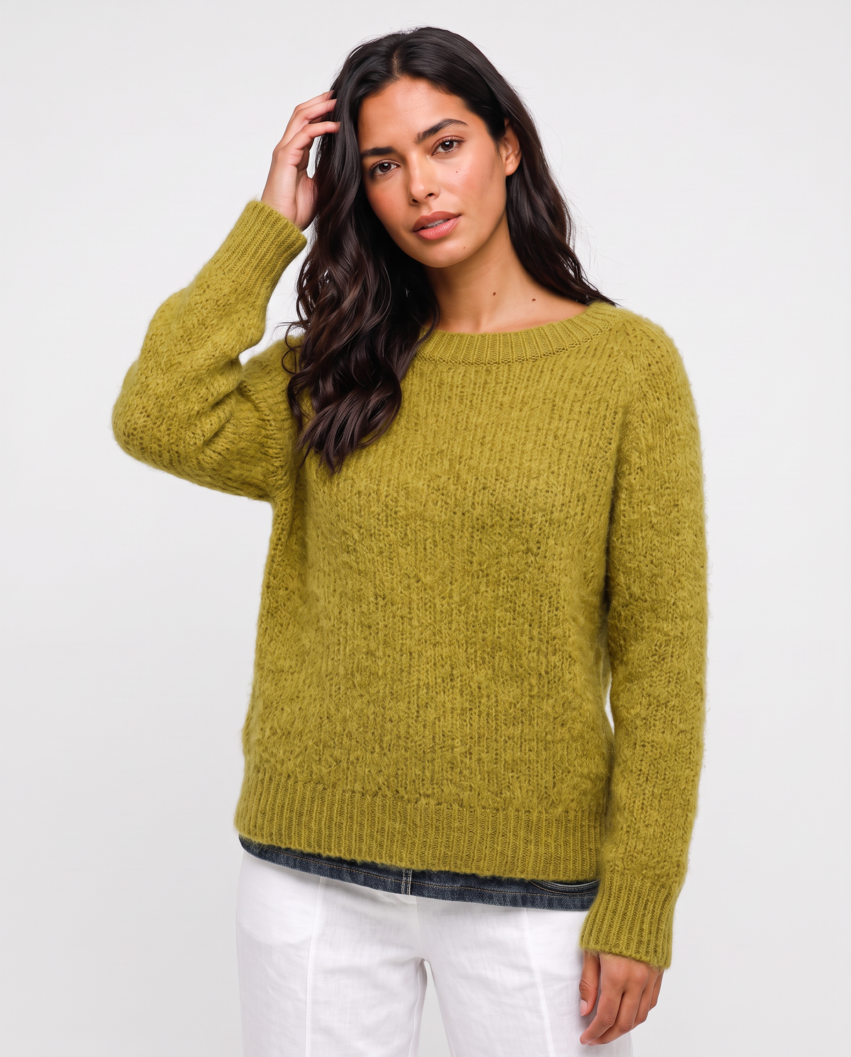 Virelle | Pull Femme Uni en Maille Douce