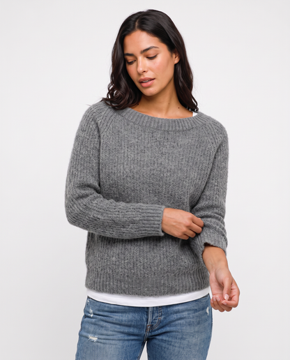 Virelle | Pull Femme Uni en Maille Douce