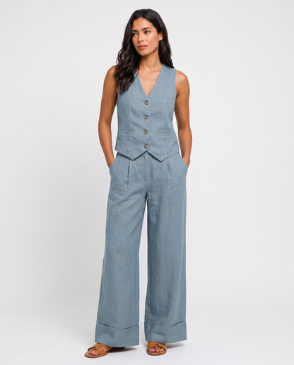 Virelle | Ensemble Femme 2 Pièces Style Lin