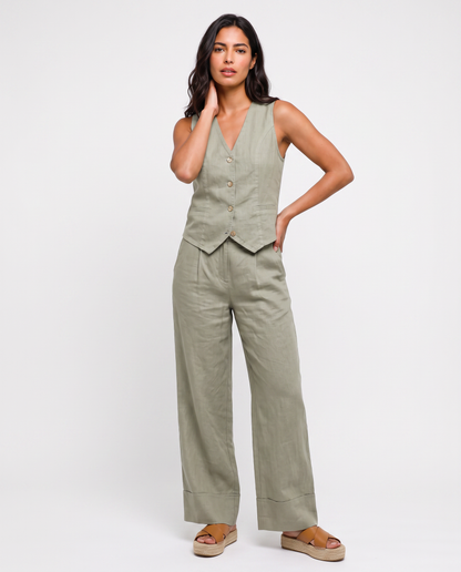 Virelle | Ensemble Femme 2 Pièces Style Lin