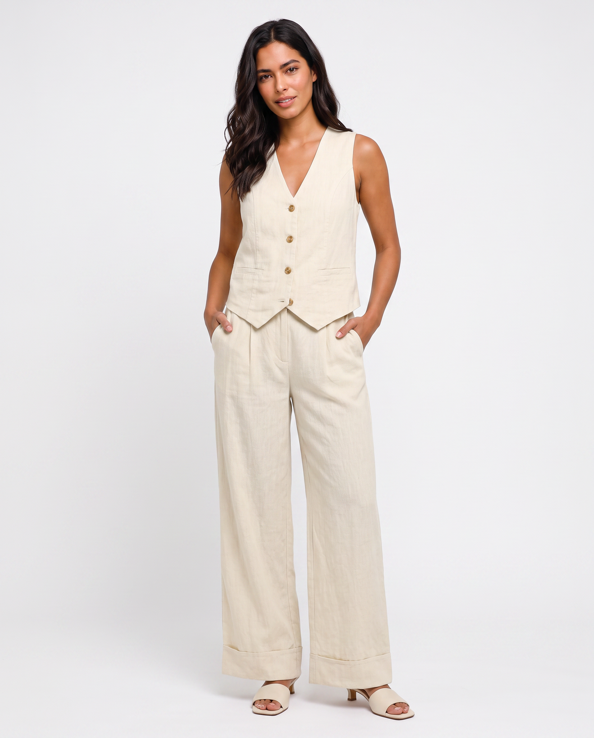 Virelle | Ensemble Femme 2 Pièces Style Lin