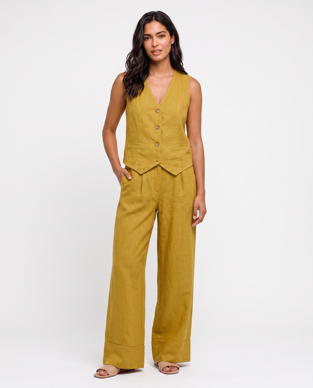 Virelle | Ensemble Femme 2 Pièces Style Lin