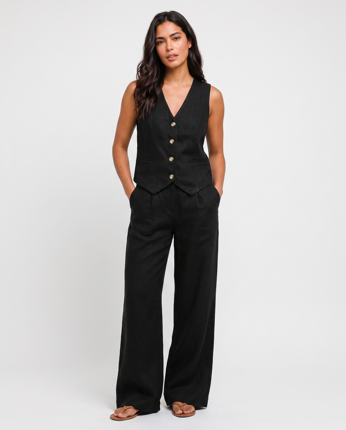 Virelle | Ensemble Femme 2 Pièces Style Lin