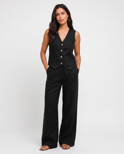 Virelle | Ensemble Femme 2 Pièces Style Lin