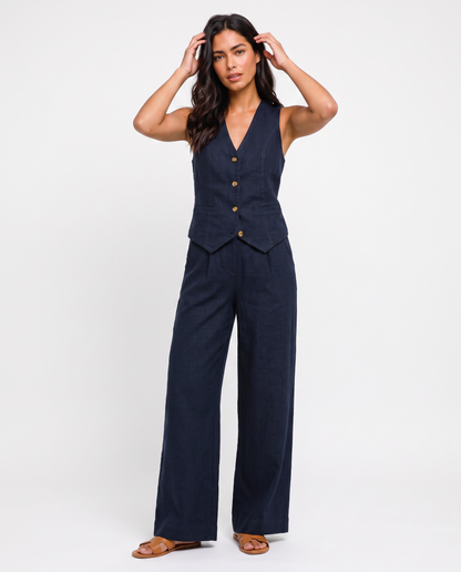 Virelle | Ensemble Femme 2 Pièces Style Lin
