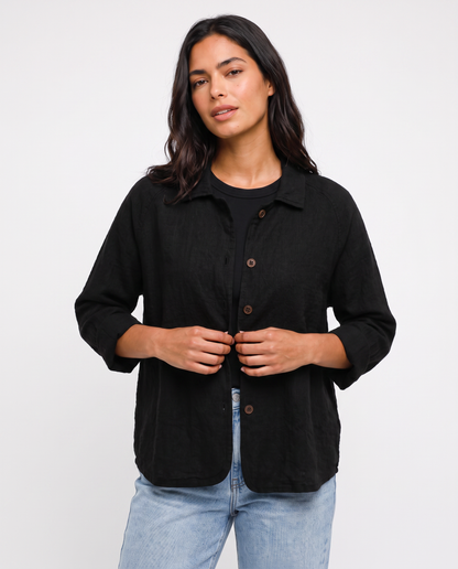 Virelle | Surchemise Femme Boutonnée à Col