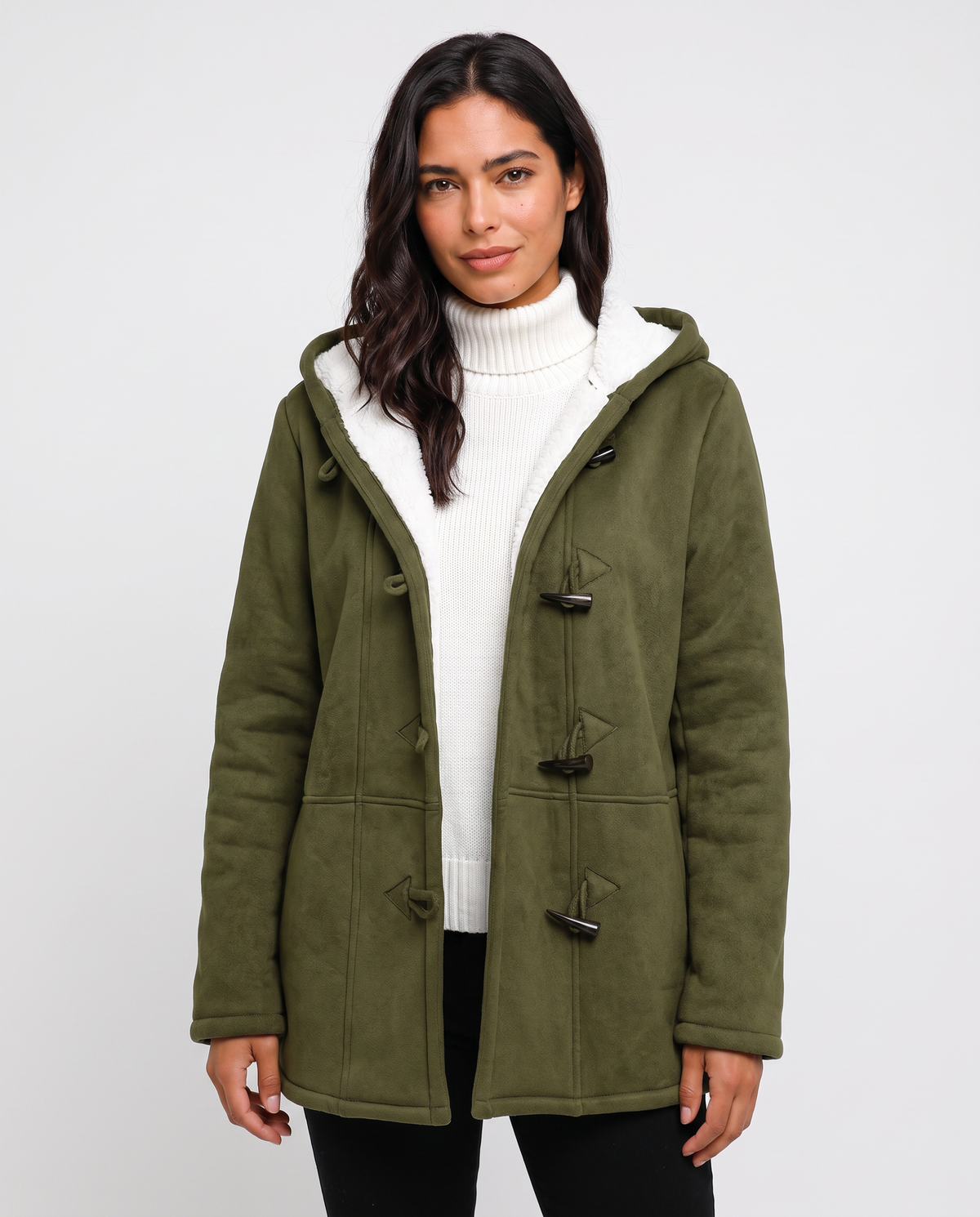 Virelle | Manteau Femme à Capuche Doublé Polaire