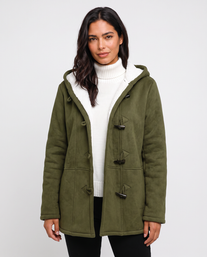 Virelle | Manteau Femme à Capuche Doublé Polaire