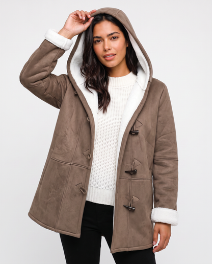 Virelle | Manteau Femme à Capuche Doublé Polaire