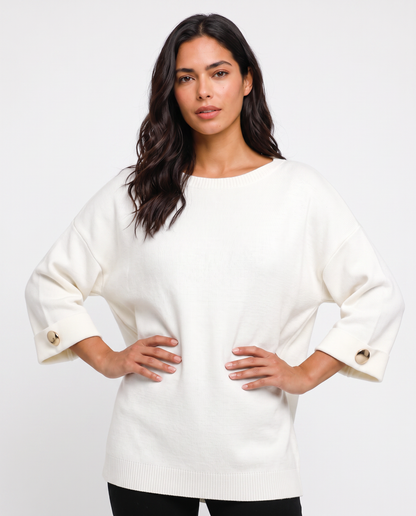 Virelle | Pull Oversize Femme à Boutons