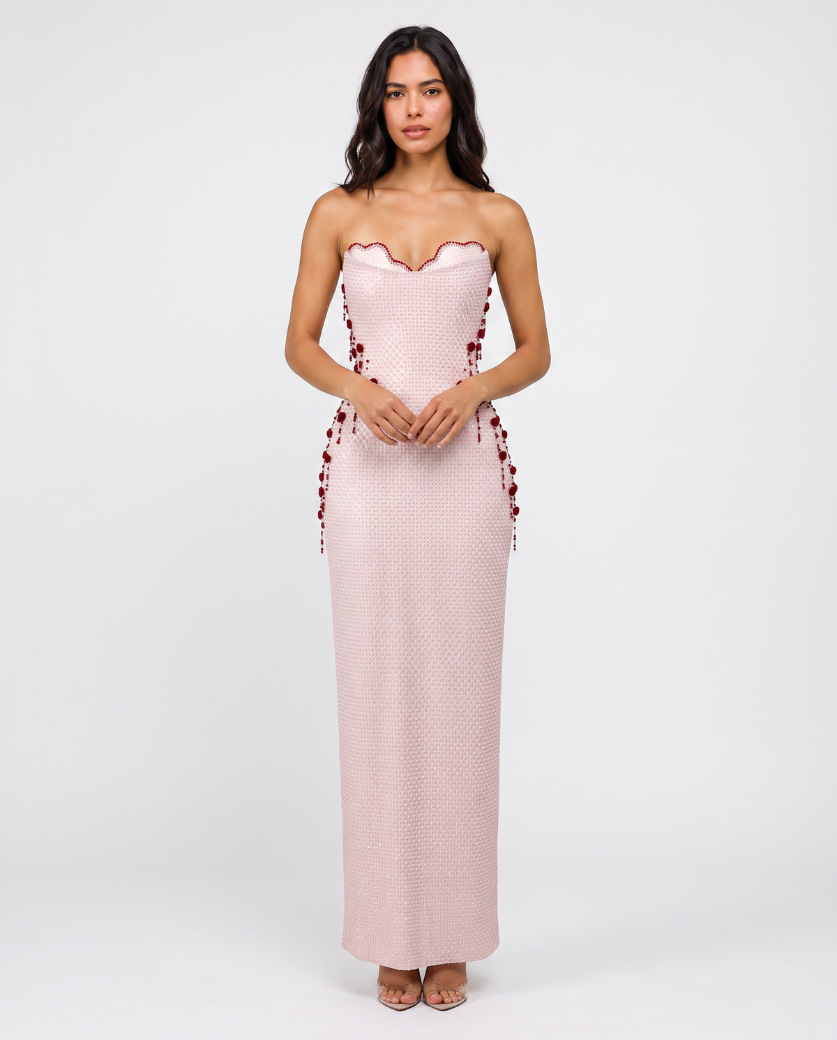 Virelle | Robe Maxi Bustier Femme à Sequins