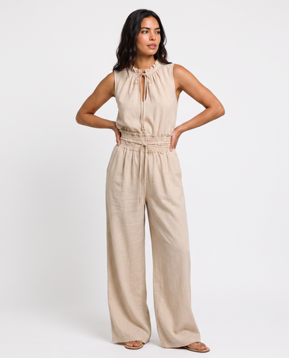 Virelle | Combinaison Femme Sans Manches à Jambes Larges