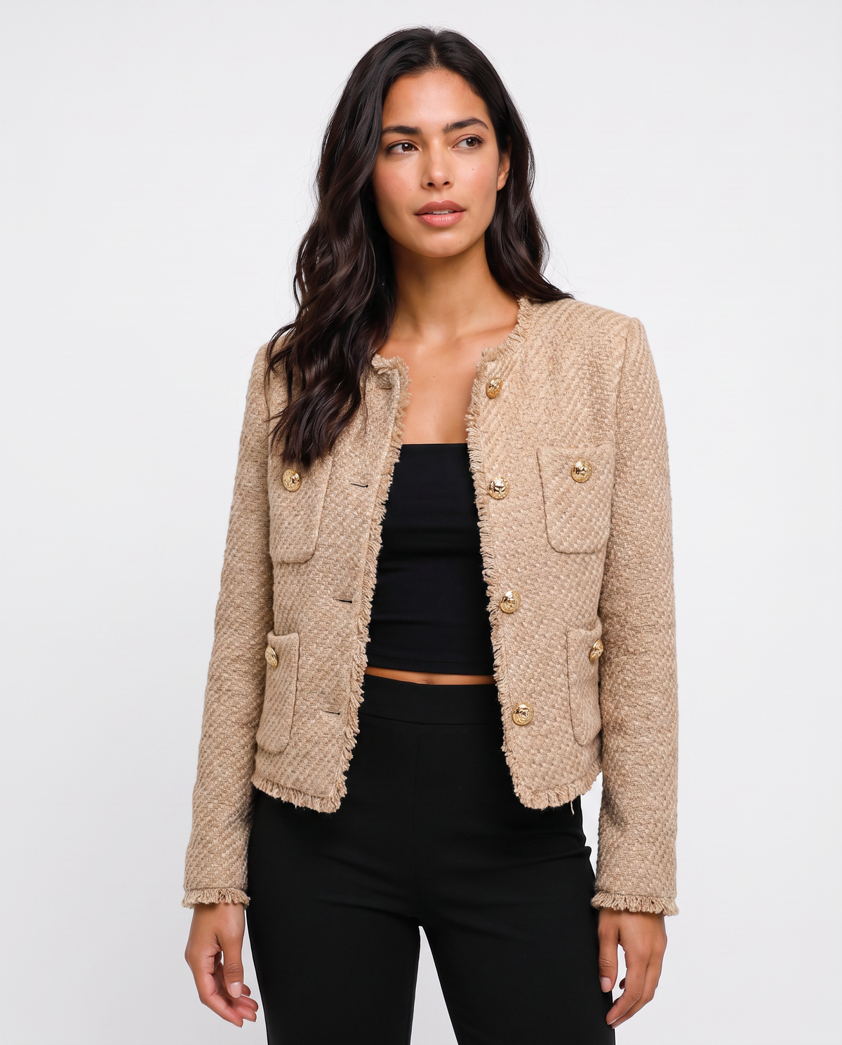 Virelle | Veste Tweed Structurée Femme
