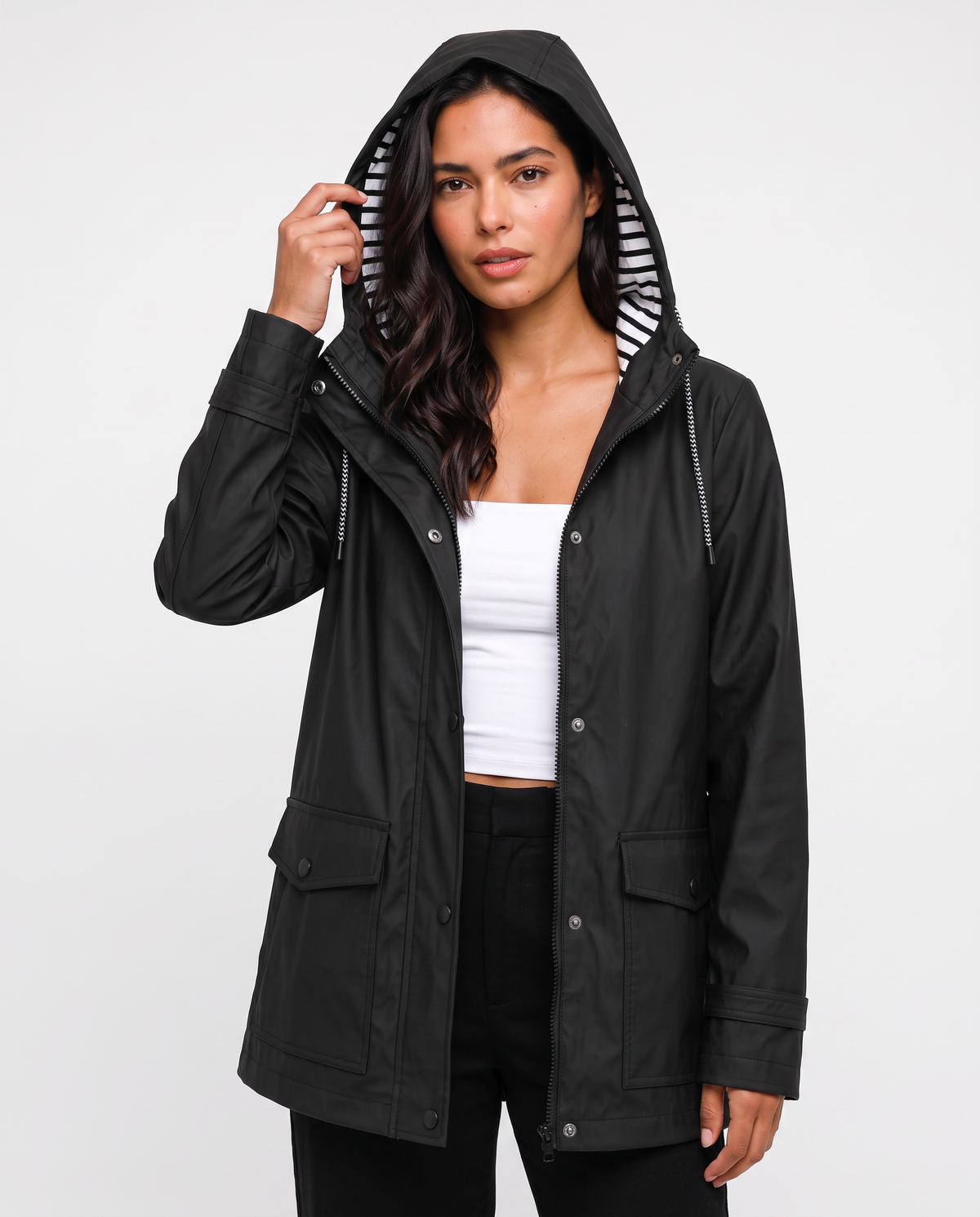 Virelle | Manteau Femme à Capuche Coupe-Vent