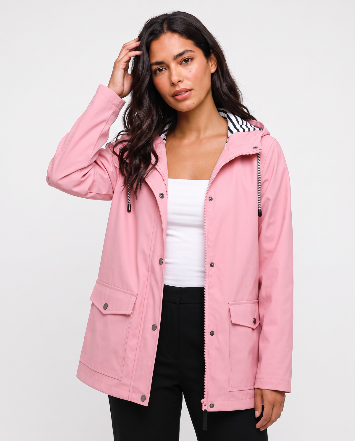 Virelle | Manteau Femme à Capuche Coupe-Vent