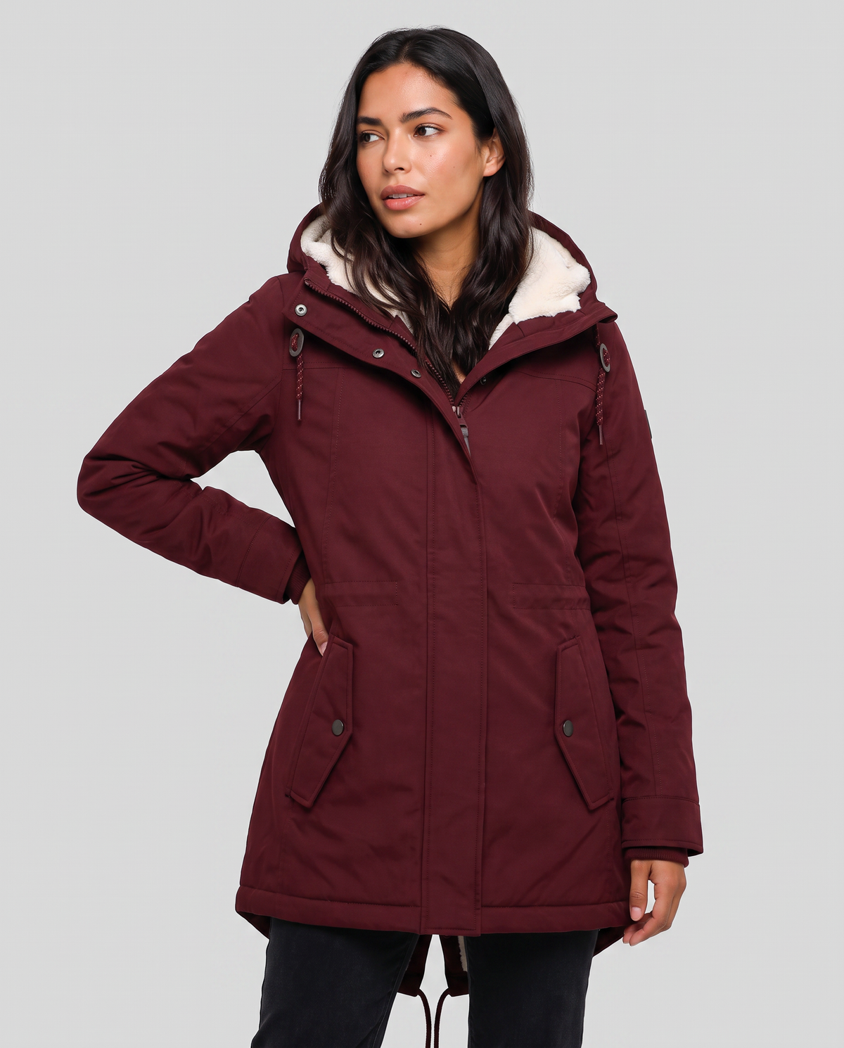 Virelle | Parka Femme Hiver à Capuche Doublée