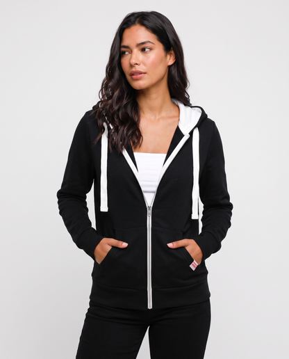 Virelle | Sweat à Capuche Zippé Femme