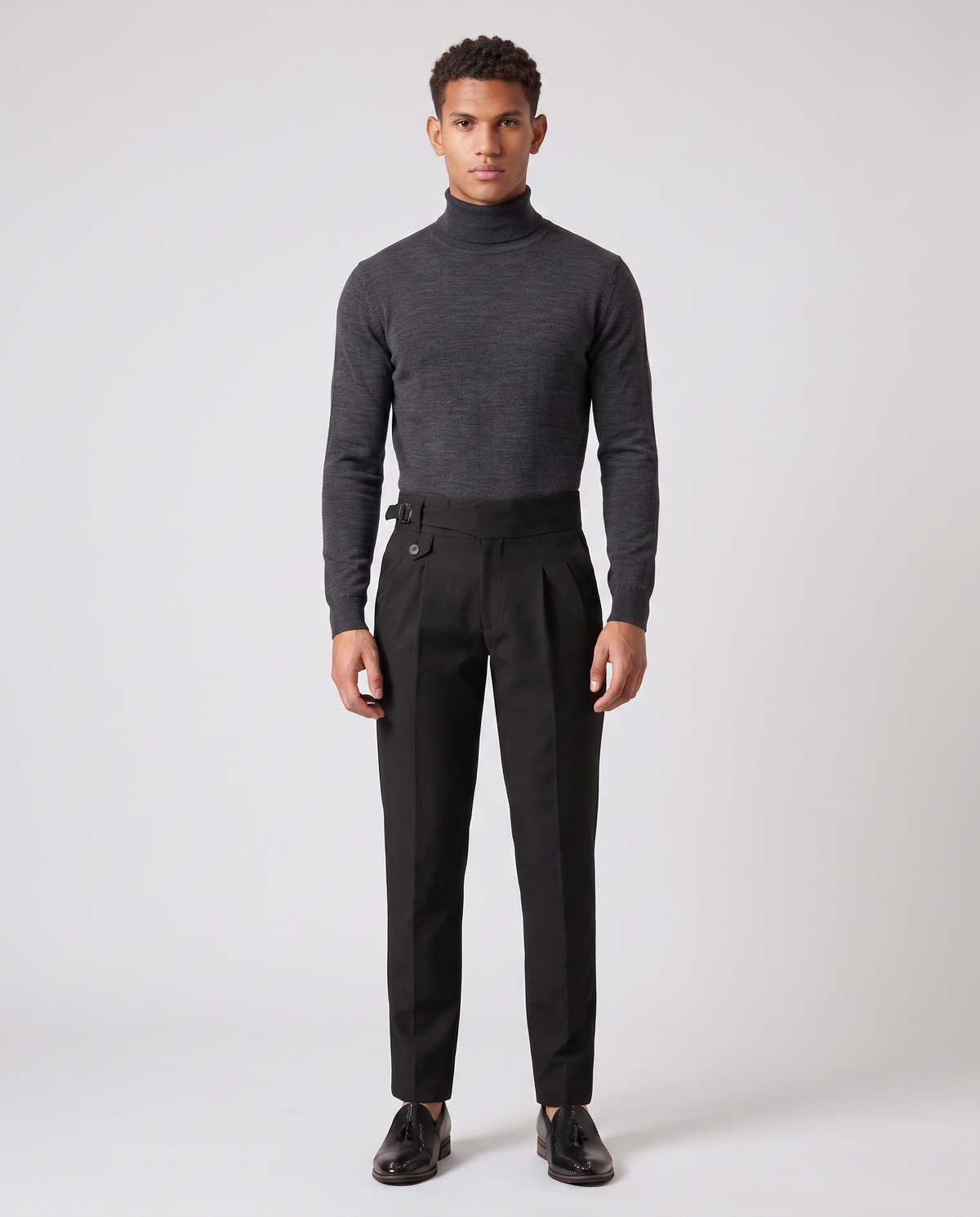 Virelle | Pantalon Gurkha Homme Noir
